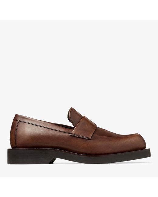 Jimmy Choo Brown Buff Loafer for men