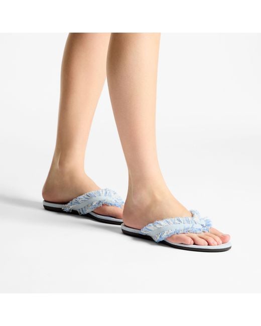 Jimmy Choo Blue Bay Flat