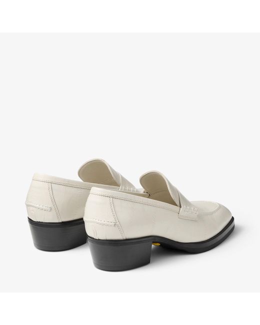 Jimmy Choo White Wilder Loafer F