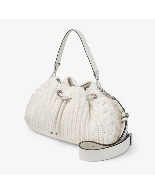 Jimmy Choo White Cinch Medium