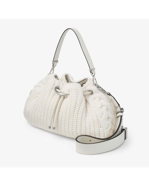 Jimmy Choo White Cinch Medium
