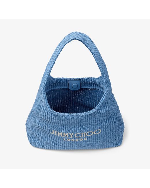 Jimmy Choo Blue Beach Diamond Hobo Large