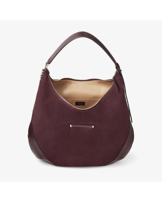 Jimmy Choo Purple Bar Hobo M