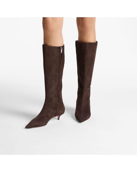 Jimmy Choo Brown Amis Knee Boot 35