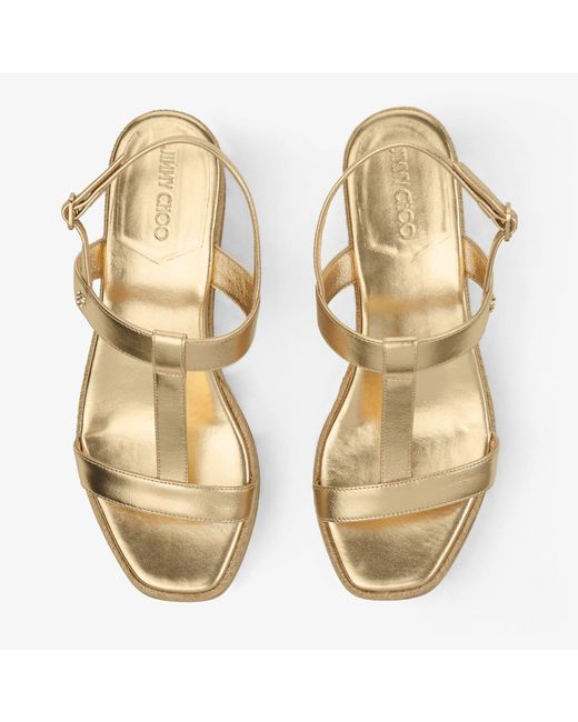 Jimmy Choo Natural Theia Wedge 60