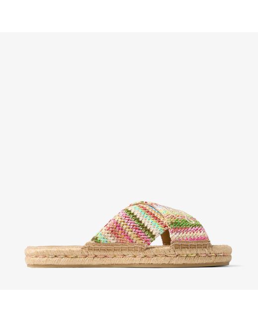 Jimmy Choo Natural Aciel Sandal Flat