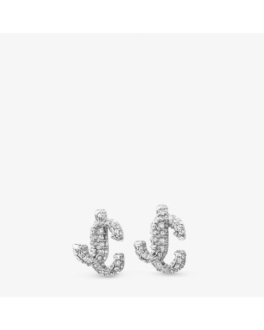 Jimmy Choo White Jc Studs