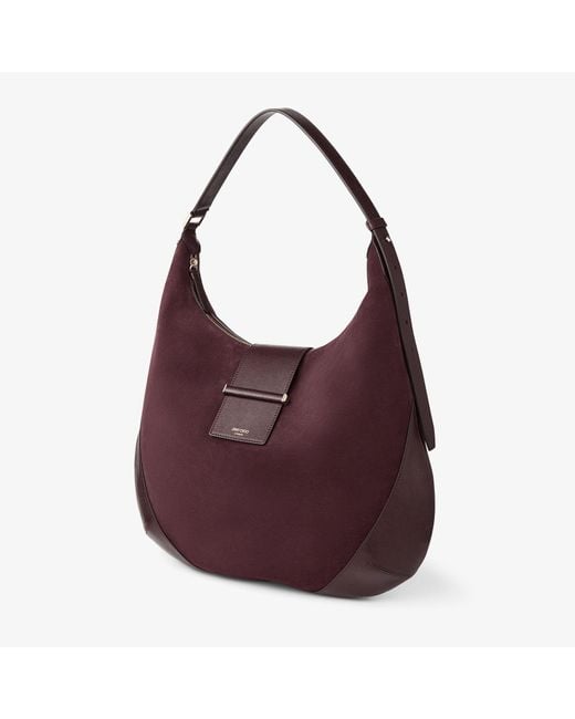 Jimmy Choo Purple Bar Hobo M
