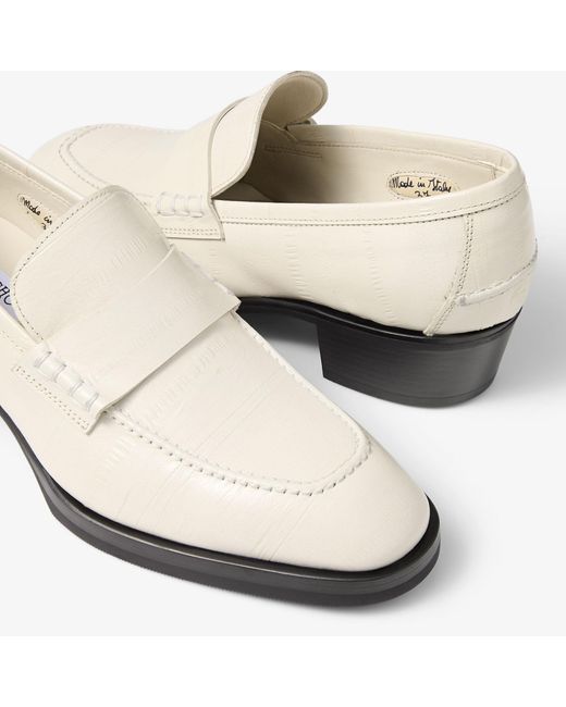Jimmy Choo White Wilder Loafer F
