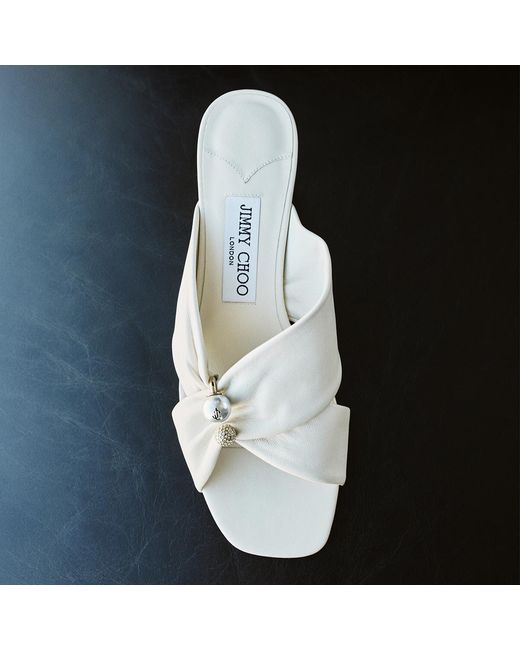 Jimmy Choo White Rafi 45