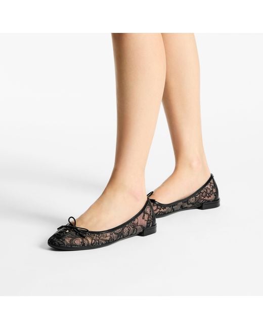 Jimmy Choo Black Scarlett Ballerina
