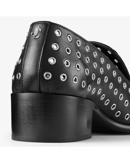 Jimmy Choo Black Eliot Slipper 45 for men