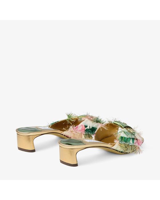 Jimmy Choo Green Annika Mule 35