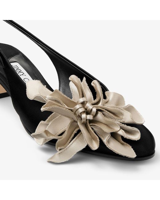 Jimmy Choo Black Eyla Sling Back 45