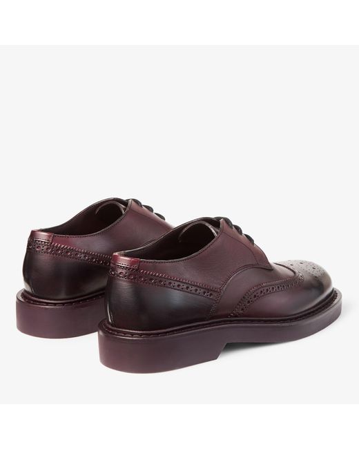 Jimmy Choo Brown Rowan Brogue Derby for men