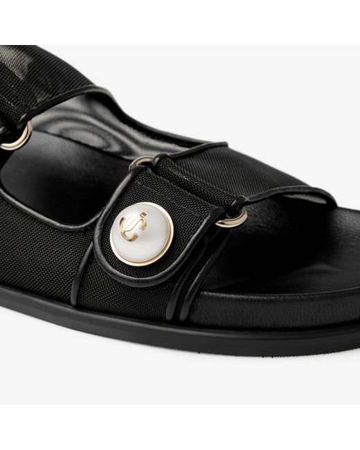 Jimmy Choo Black Fayence Sandal