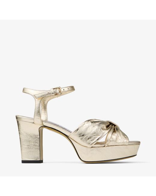 Jimmy Choo Metallic Heloise 80