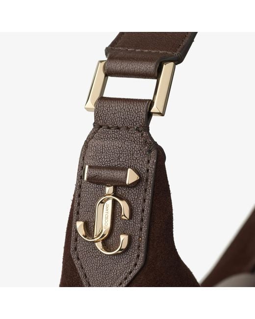 Jimmy Choo Brown Bar Hobo Medium