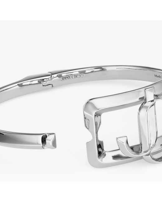 Jimmy Choo White Square Jc Cuff
