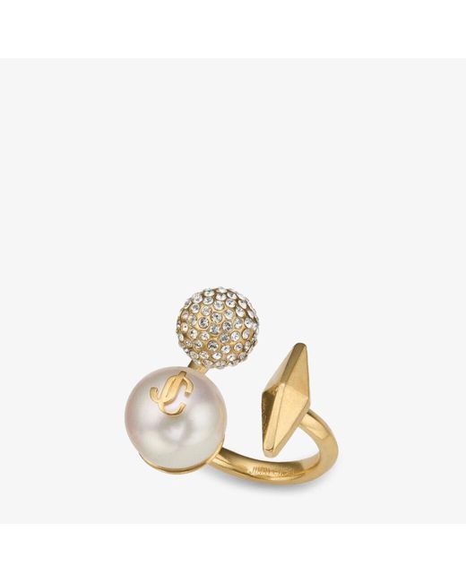 Jimmy Choo Metallic Multi Charm Ring