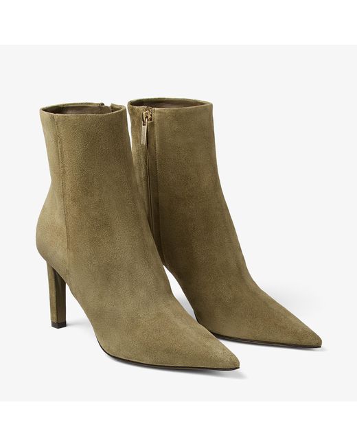 Jimmy Choo Green Frankie Ankle Boot 85