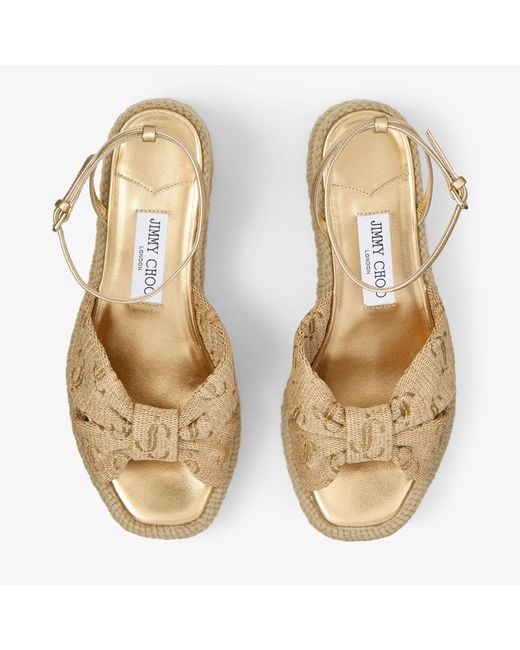 Jimmy Choo Natural Aella Wedge 60