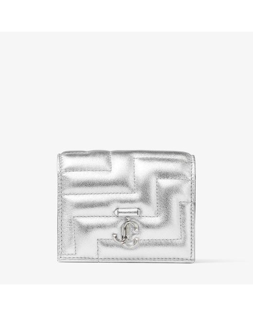 Jimmy Choo Metallic Hanne Quilted-leather Purse