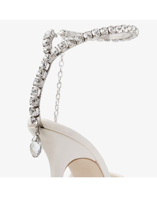 Jimmy Choo White Saeda 100