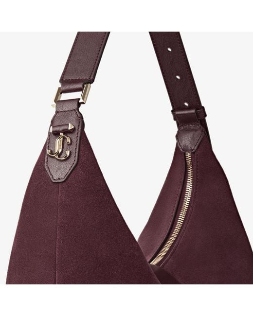Jimmy Choo Purple Bar Hobo M
