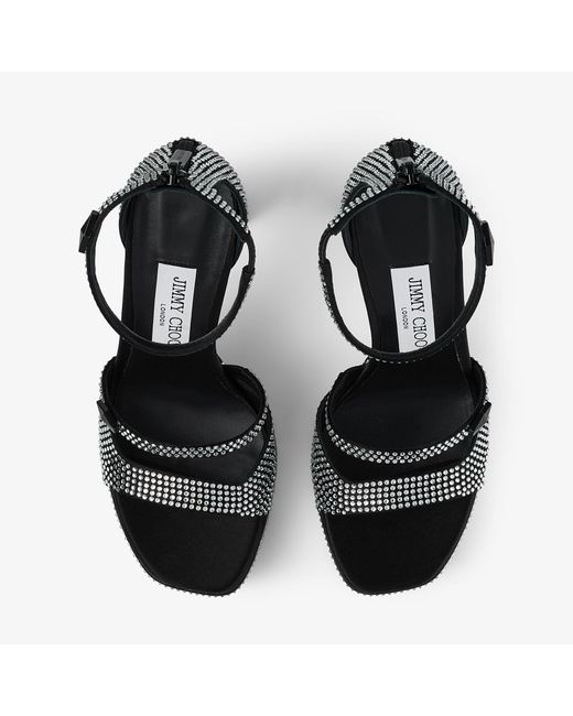 Jimmy Choo Black Claressa Platform 125