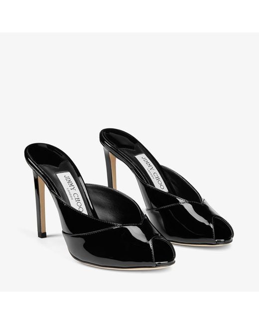 Jimmy Choo Black Brigitte Mule 100