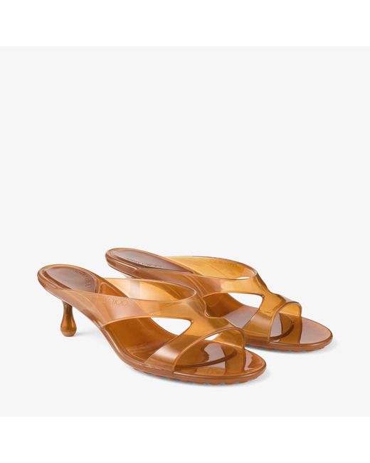 Jimmy Choo Brown Jelly Drop 50