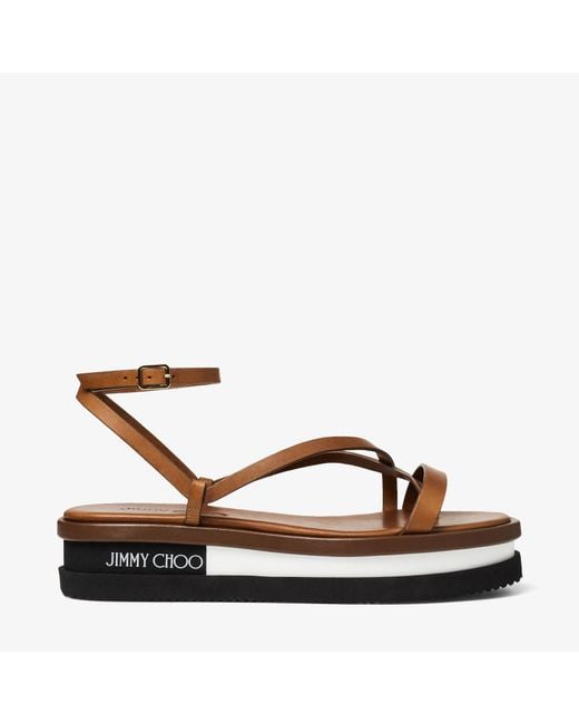 Jimmy Choo Brown Pine Flat