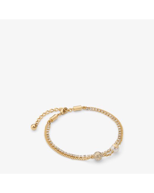 Jimmy Choo Metallic Auri Anklet