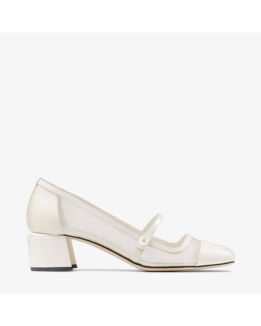 Jimmy Choo White Elisa 45