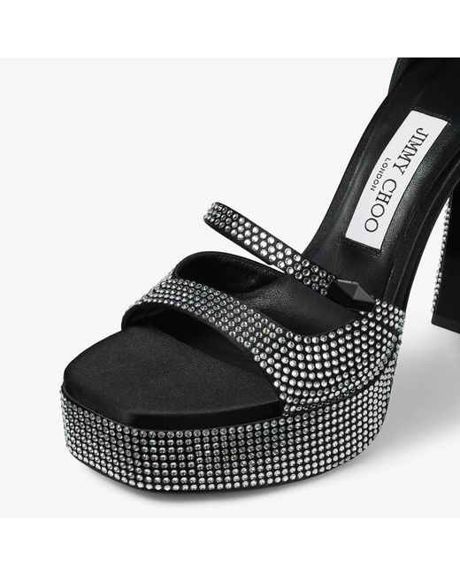 Jimmy Choo Black Claressa Platform 125