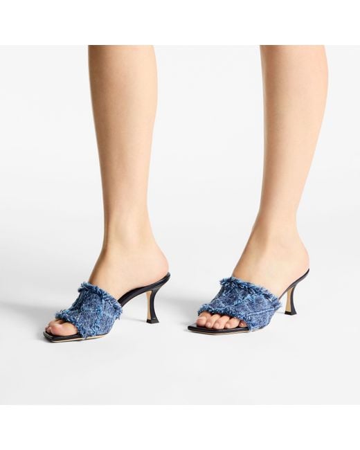 Jimmy Choo Blue Alexia 70