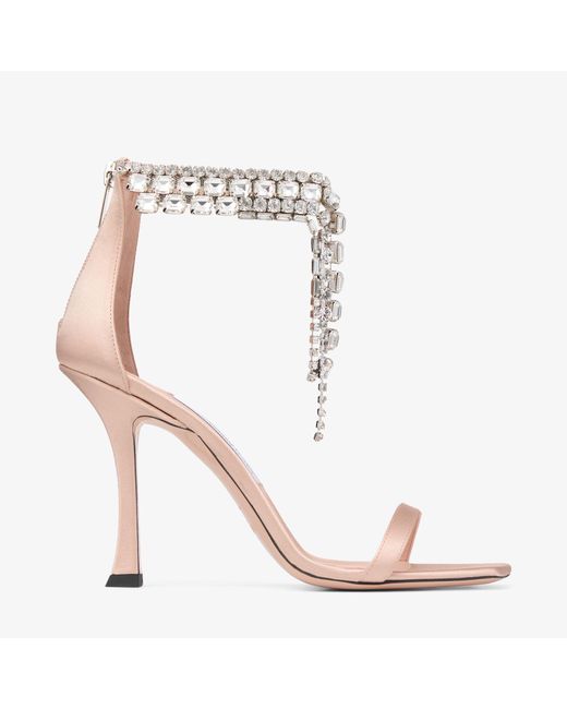 Jimmy Choo White Verity Sandal 100