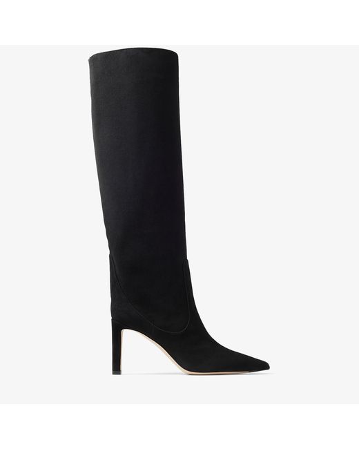 Grained-leather Knee-high Boots 5.5 