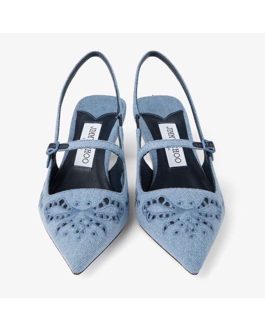 Jimmy Choo Blue Didi 45
