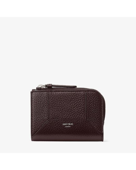 Jimmy Choo Purple Diamond Compact Zip Wallet