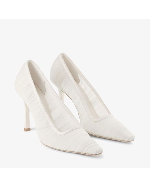 Jimmy Choo White Lotta 100