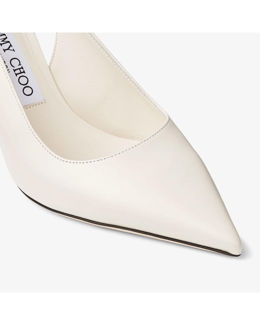Jimmy Choo White Love Sling Back 85