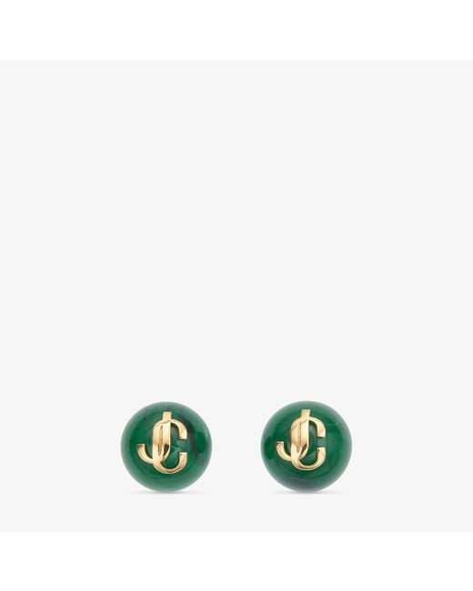 Jimmy Choo Green Beads Earrings