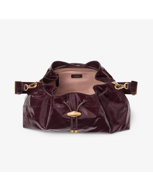 Jimmy Choo Purple Cinch Medium