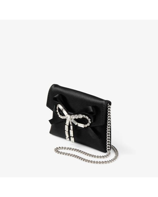 Jimmy Choo Red Soft Card Holder With Chain