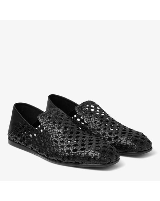 Jimmy Choo Black Eliot Slipper for men