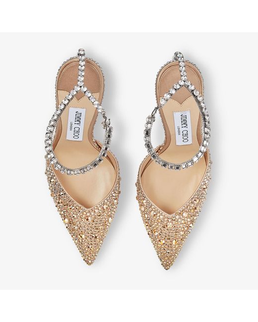 Jimmy Choo Metallic Saeda 100