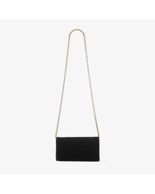 Jimmy Choo Black Curve Wallet With Chain