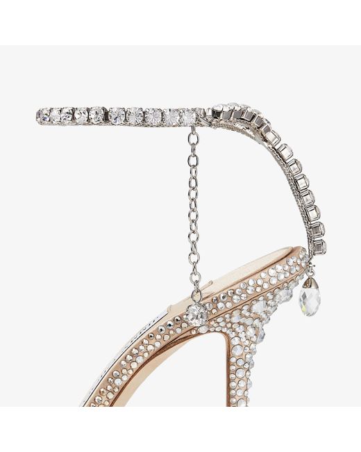 Jimmy Choo Metallic Saeda 100